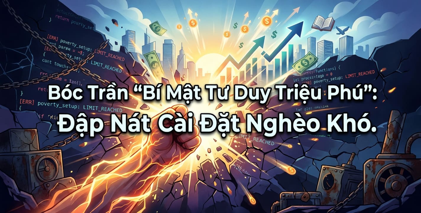 Bóc Trần "Bí Mật Tư Duy Triệu Phú": Đập Nát Cài Đặt Nghèo Khó