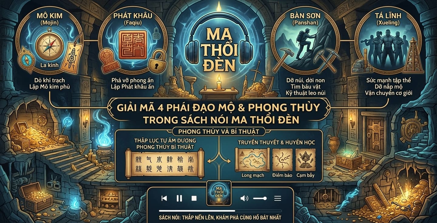 Giải Mã 4 Phái Đạo Mộ - Phong Thủy Trong Sách Nói Ma Thổi Đèn Giải Mã 4 Phái Đạo Mộ & Phong Thủy Trong Sách Nói Ma Thổi Đèn