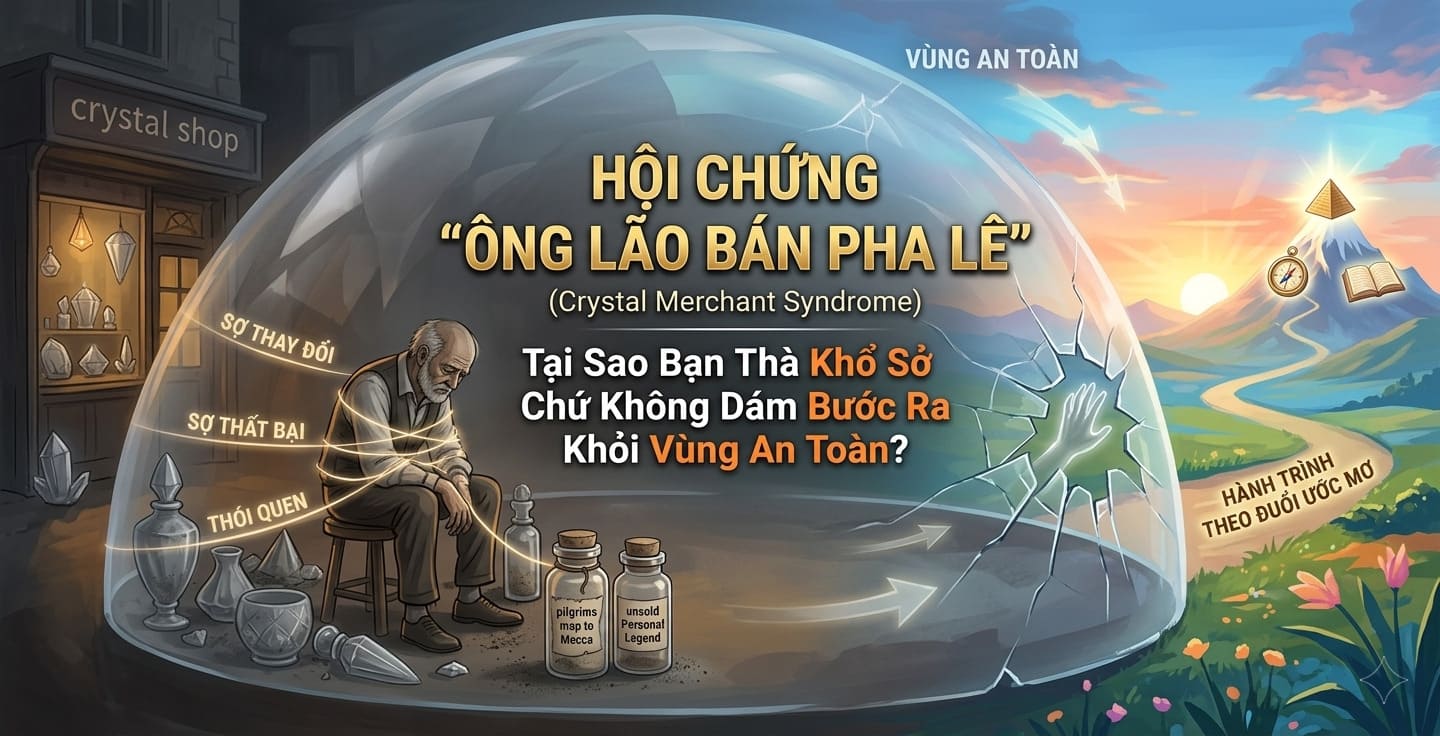 Hội Chứng "Ông Lão Bán Pha Lê": Tại Sao Bạn Thà Khổ Sở Chứ Không Dám Bước Ra Khỏi Vùng An Toàn?